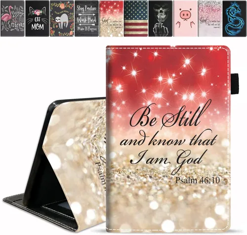 Vista 26 de Funda para tableta Amazon Fire HD 10/Fire HD 10 Plus (11ª generación, versión 2021), con cita inspiradora de «Be a Flamingo in a Flock», funda