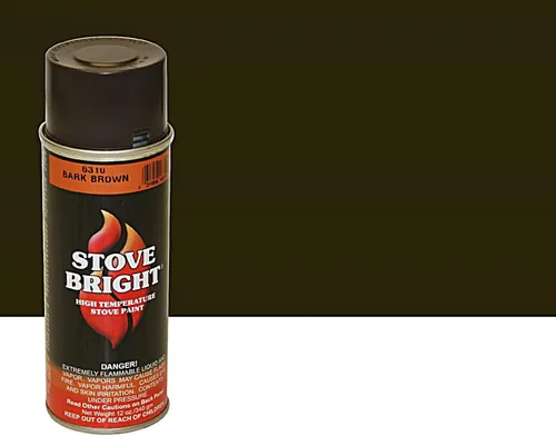 Vista 4 de Pintura en aerosol Stove Bright de alta temperatura, metálica, hasta 1200 grados, 12 onzas (paquete de 1), 1A53H001 - transparente
