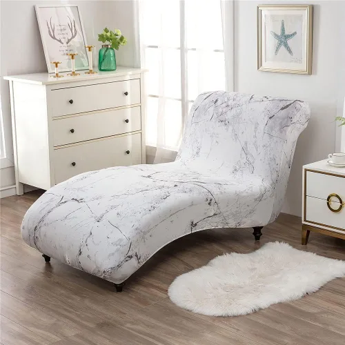 Vista 13 de Funda elástica para tumbona, funda elástica para silla de lujo, para sala de estar, muebles de interior, fundas para tumbona ultra suaves y lavables