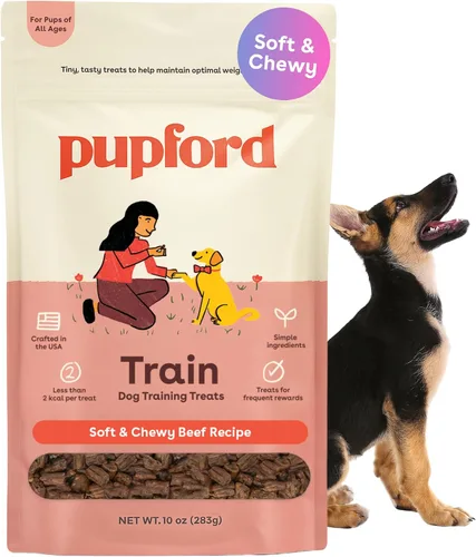 Vista 17 de Pupford Golosinas de entrenamiento suaves y masticables para perros y cachorros (carne de res, 5 onzas)