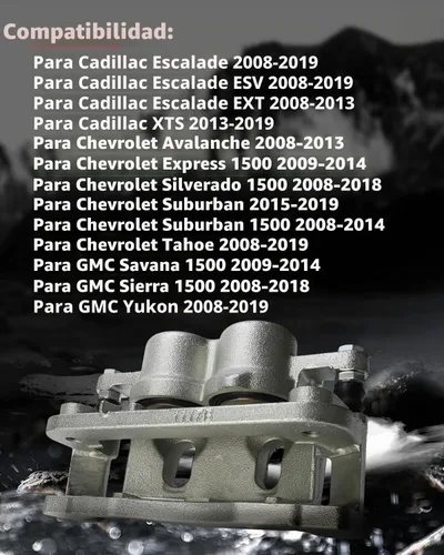 Vista 2 de cciyu 18B4918A Pinza de freno delantera derecha con soporte para Cadillac, para Chevy, para GMC