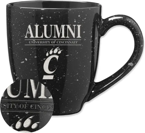 Vista 39 de Rico Industries NCAA Illinois Fighting Illini Alumni - Taza de café de cerámica moteada grabada con láser de 16 onzas