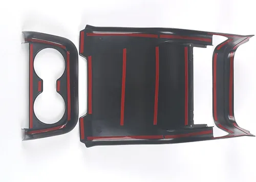 Vista 6 de Accesorios de automóvil compatibles con Toyota Sienna 2021 2022 2023 2024 Panel de salida de ventilación de aire trasero interior cubierta