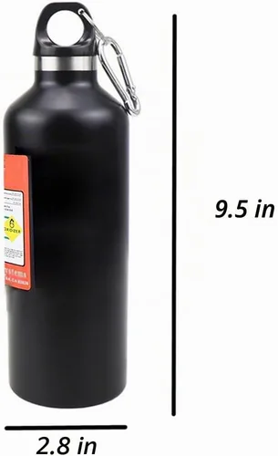 Vista 4 de Thermoses - Botella de agua inoxidable al vacío de 17 onzas, tipo botella de nitrógeno, aislamiento térmico, botella de agua deportiva