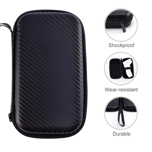 Vista 7 de Estuche rígido de transporte bolsa de almacenamiento para el hogar al aire libre viaje negro
