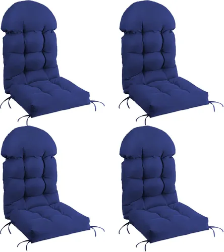 Vista 14 de FUNBERRY - Cojín para silla Adirondack, cojines gruesos y cómodos para mecedora, antideslizante, con protector contra decoloración, impermeable