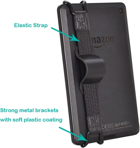 Vista 4 de Soporte universal antideslizante para correa de mano con soporte de cinturón de cuero ajustable, para lectores electrónicos Kindle de 6 pulgadas
