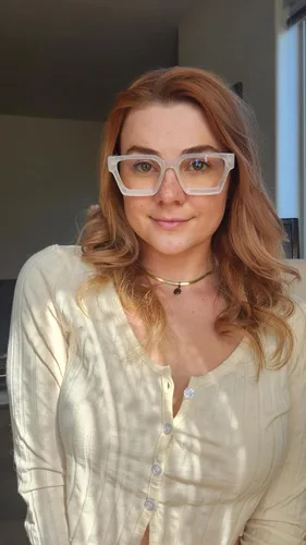 Vista 2 de VISOONE Rectángulo TR90 UV400 - Gafas antirreflejos para computadora Alyssum Blanco