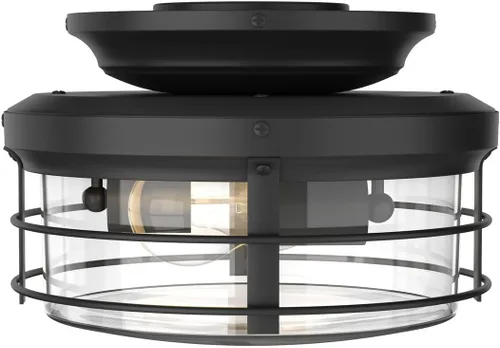 Vista 4 de Progress Lighting Springer II Collection - Kit de luces rústicas color negro mate (P260004-31M-WB)