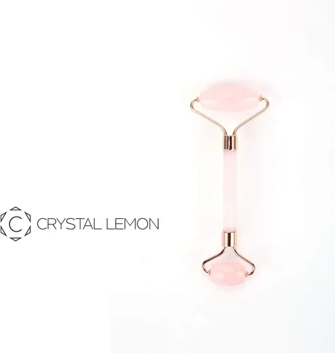 Vista 8 de Crystal Lemon - Rodillo de jade natural para cara, arrugas envejecidas, hinchazón, terapia de tratamiento de masajeador facial de la piel, piedra