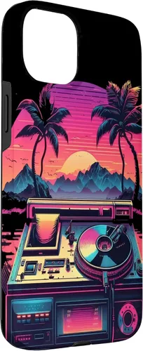 Vista 3 de AV Technician Turntable Audio Sound Record Vinyl Synthwave Case for iPhone 15 Plus
