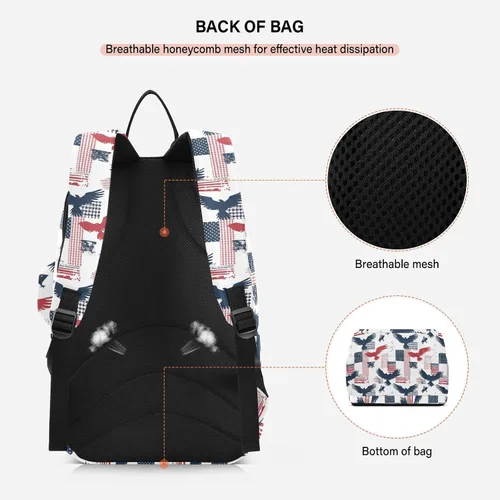 Vista 4 de Mochila de tenis para adultos resistente al agua rojo azul pájaro grande 3 raquetas bádminton bolsa de hombro para mujeres hombres bolso
