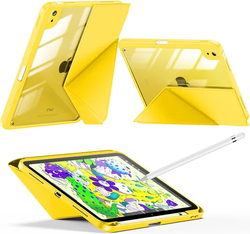 Vista 10 de INFILAND Funda para iPad (A16) 11ª generación de 11 pulgadas 2025/10ª generación de 10.9 pulgadas 2022, soporte multiángulo, cubierta magnética