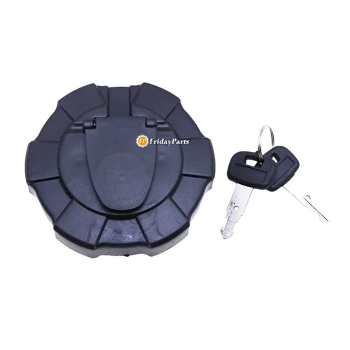 Vista 3 de FridayParts - Tapa del depósito de combustible con llaves 459A RD41151122 RD411-51122 compatible con excavadora Kubota SVL75-2 KX41-3 KX91-3S