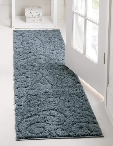 Vista 33 de Rugs.com - Alfombra de la colección Botanical Shag, alfombra de pelo de 4 x 6 pies color beige perfecta para salas de estar, comedores grandes