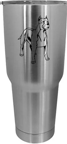 Vista 123 de Cairn Terrier - Vaso grabado con temática de perro, 30 onzas