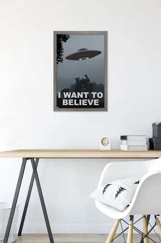 Vista 6 de Trends International Póster de pared con texto en inglés "I Want To Believe