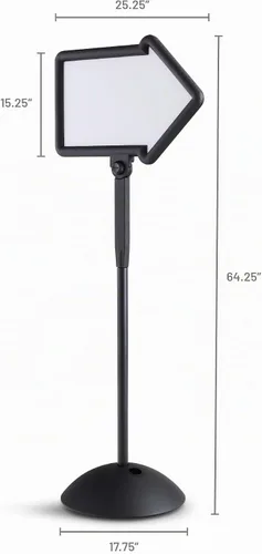 Vista 7 de Safco Products Pizarra rectangular para escribir mensajes, Negro