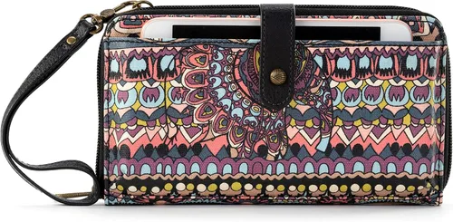 Vista 48 de Sakroots Artist Circle - Cartera/Brazalete grande para teléfono celular Aqua World