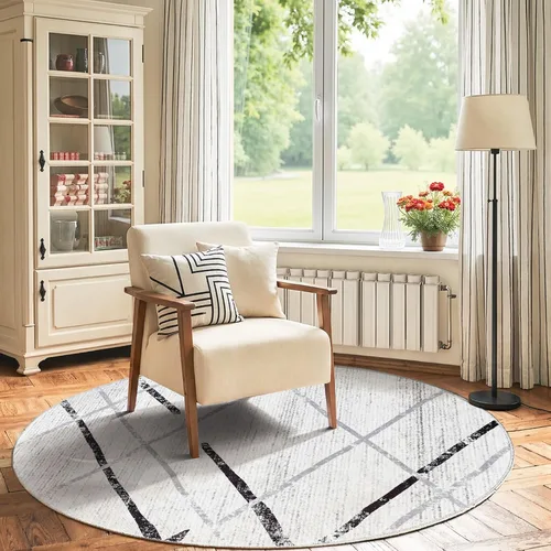 Vista 230 de jinchan Alfombra marroquí de pasillo 2x6 - Alfombra de pasillo lavable a máquina para cocina, alfombra moderna geométrica suave de pelo bajo