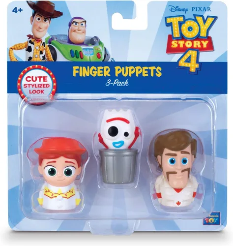 Vista 3 de Disney Pixar Toy Story - Marionetas de 4 dedos - Paquete de 3 - Jessie, Forky, Duke Caboom