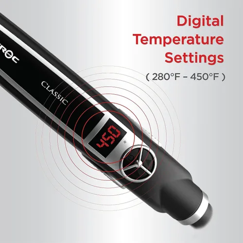 Vista 3 de Croc Classic Nano-titanium, plancha plana (placa de titanio negra) 842 grados fahrenheit, 1.5
