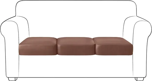 Vista 28 de Yates Home Funda de cojín de piel sintética para sofá, impermeable, elástica, para asiento de caravana, sofá biplaza, protector de muebles, funda