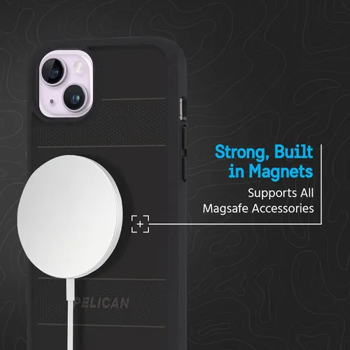 Vista 5 de Pelican Protector Series - Funda compatible con carga magnética resistente para iPhone 14 Plus (2022) diseñada para caber perfectamente