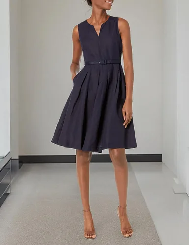 Vista 3 de Karl Lagerfeld Paris Womens Linen Fit and Flare Dress