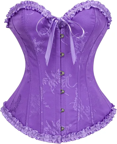 Vista 144 de SZIVYSHI Corsé para mujer, lencería moldeadora, body con cintura de encaje