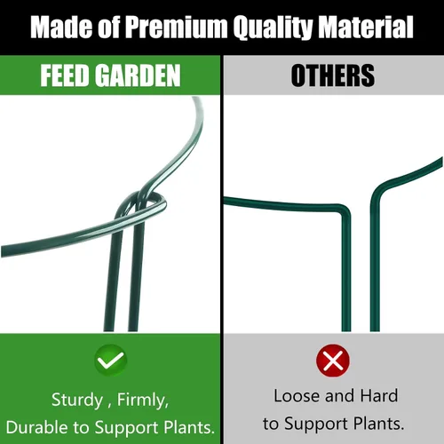 Vista 9 de FEED GARDEN Paquete de bolsas de cultivo+estacas de soporte para plantas