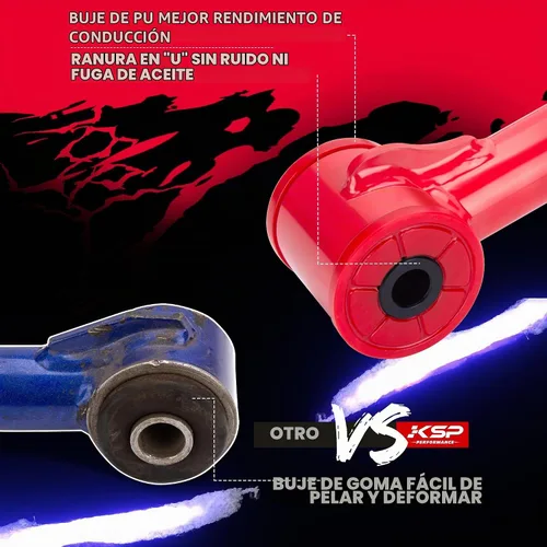 Vista 4 de KSP Brazo de Control Superior de 2-4" para F150 2004-2020, Brazo de Control de Repuesto del Mercado de Accesorios para Brazo de Fábrica/Stock Rojo
