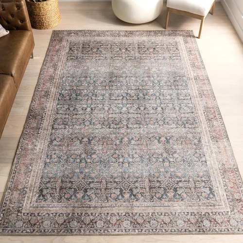 Vista 17 de nuLOOM Aether - Alfombra de área con medallón marrón, 8 x 10 pies Éter Marrón
