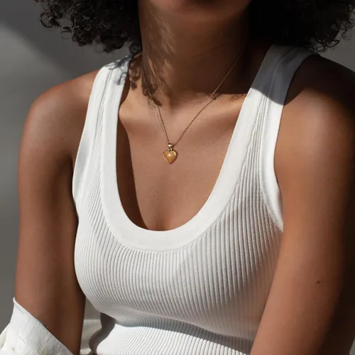 Vista 3 de KissYan Healing Crystal Necklace, 14K Gold Plated Natural Energy Stone Pendant Necklace Reiki Quartz Amethyst Citrine Gemstone Spiritual Jewelry