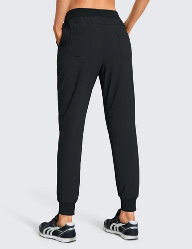 Vista 4 de CRZ YOGA Pantalones deportivos de entrenamiento con forro polar para mujer de 275 pulgadas impermeables para correr atletismo senderismo térmico