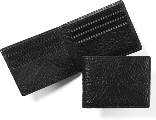 Vista 16 de Leatherology Cartera Bifold Delgada para Hombres – Cartera Delgada de Bolsillo Frontal con 6 Ranuras para Tarjetas, Compartimento para Billetes y 2