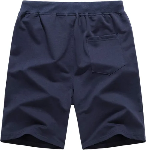 Vista 3 de CRYSULLY Pantalones cortos de algodón para hombre con bolsillos con cremallera