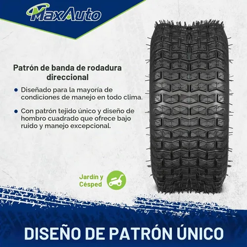 Vista 3 de MaxAuto FOX V1 - Neumáticos para cortacésped de 15 x 6.00-6 nhs, neumáticos de tractor de césped de 15 x 6.00 x 6, neumático de carrito de golf