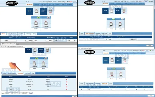 Vista 8 de Controlador remoto de reinicio de energía de 2 salidas con interfaz gráfica de usuario web