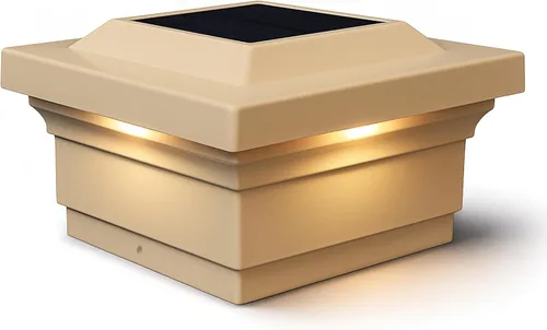 Vista 11 de Classy Caps Regal - Tapa solar para poste (bronceado, 4 x 4 pulgadas)