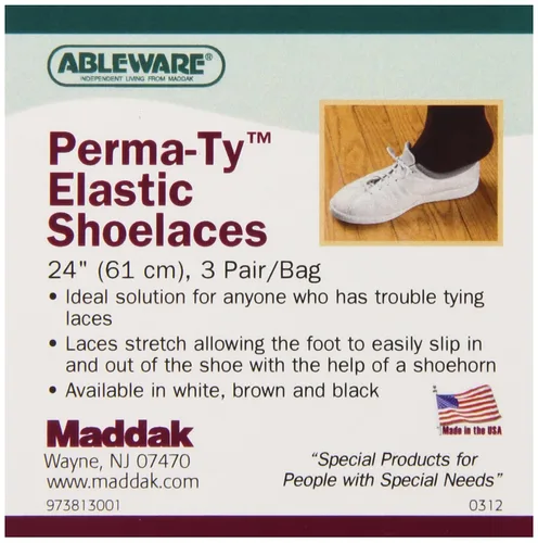 Vista 2 de Perma-Ty agujetas de zapato elásticas 30 pulgadas, 6