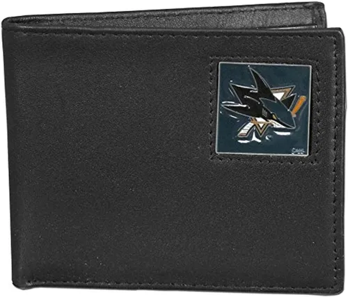 Vista 19 de Siskiyou Sports NHL Cartera de cuero genuino biplegable