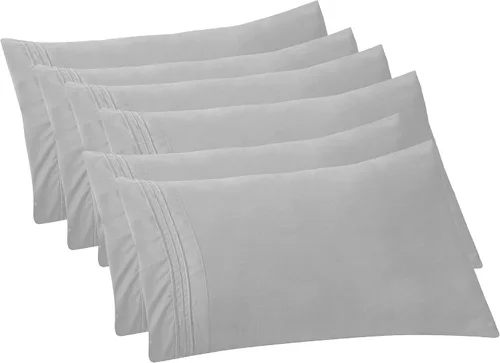 Vista 67 de Elegant Comfort Fundas de almohada sólidas de microfibra de alta calidad hotelera, tejido suave, resistente a las arrugas y a las manchas, fácil