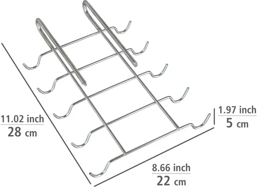 Vista 4 de Wenko 2748130100 - Portavasos cromado para 10 tazas (11.0 x 2.0 x 8.7 in)