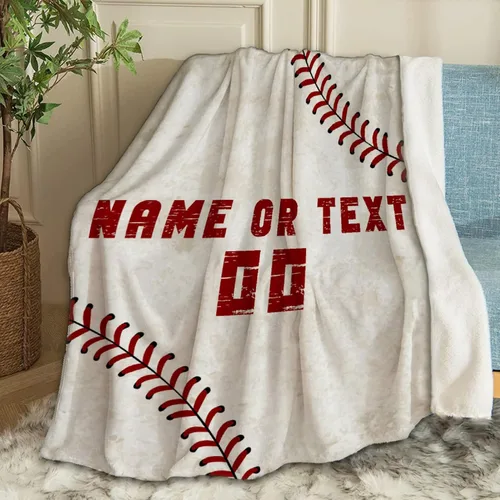 Vista 23 de Manta suave y acogedora con bandera de Estados Unidos de béisbol para niños, niñas, bebés, recién nacidos, manta de recepción de Navidad, 40 x 30