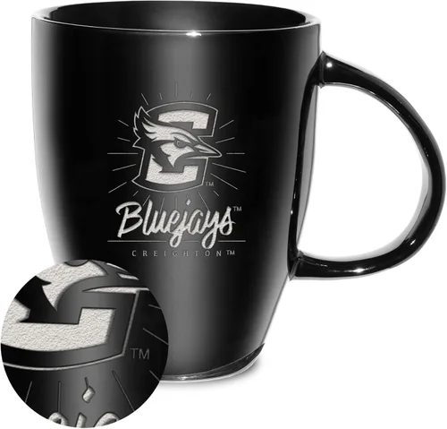 Vista 127 de Rico Industries - Taza de lustre cerámico con grabado láser de la NCAA de 18oz - Café-Té