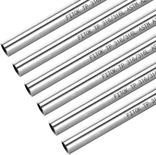 Vista 11 de Tubo sin costuras de acero inoxidable 316/316L 1" DE × 0.065" de pared × 40" de longitud. Tubo recocido ASTM A269 (1 pieza)
