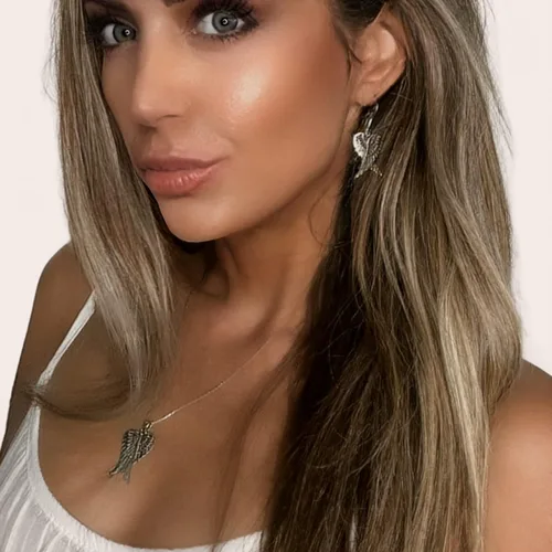 Vista 2 de Sterling Silver Angel Wing Necklace for Women - Heart Angel Necklace - Simulated White Pink or Blue Opal Necklace for Women - Meaningful Gifts for