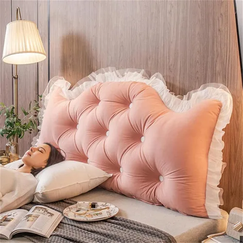 Vista 9 de Almohada para cabecera ZZYK Full King Queen Twin, almohada grande de lectura, almohada de respaldo en forma de cuña para soporte y posicionamiento