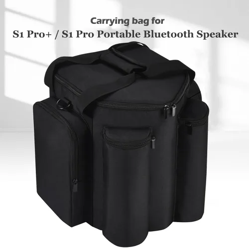 Vista 11 de Estuche de transporte Bolso portátil Estuche de viaje Compatible con Bose S1 Pro+ / S1 Pro Altavoz Bluetooth portátil y micrófono (Negro)